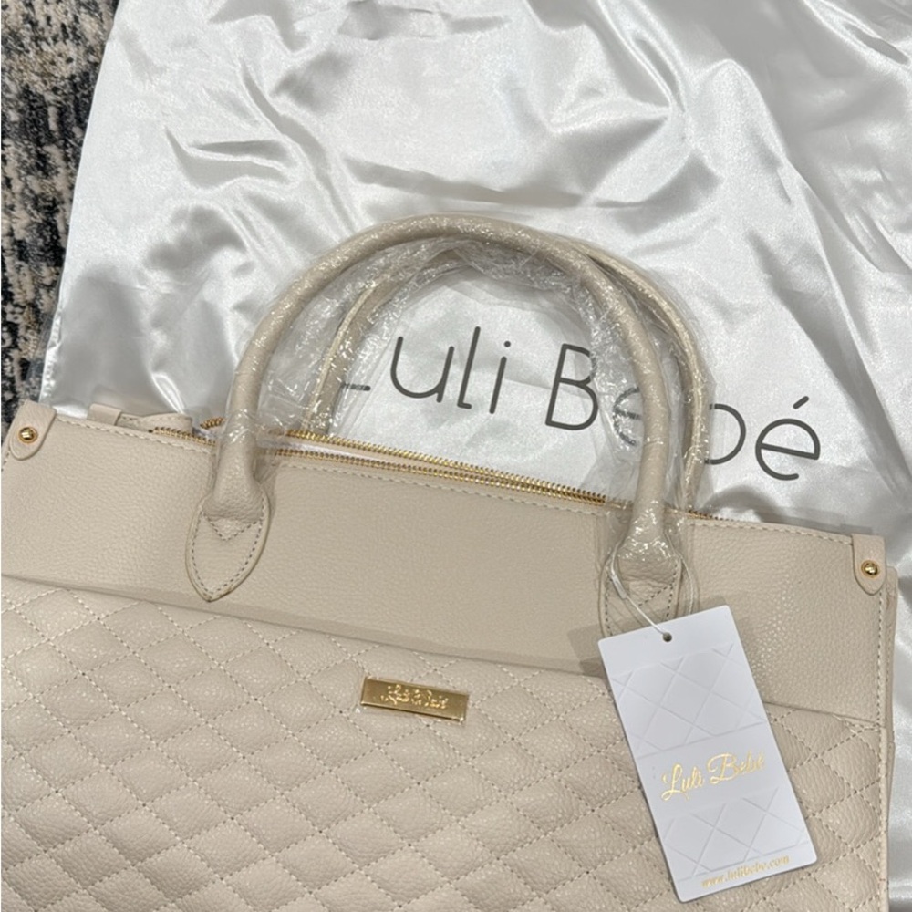 Beige Quilted Women's Bag